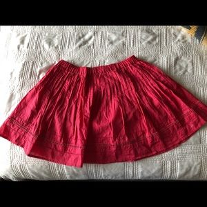 ••Flowy Vibrant Red Summer Skirt••